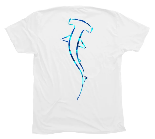 Hammerhead Shark T-Shirt [Water Camo]