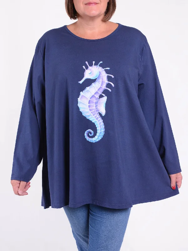 Lagenlook Swing T Shirt SEAHORSE - 20516