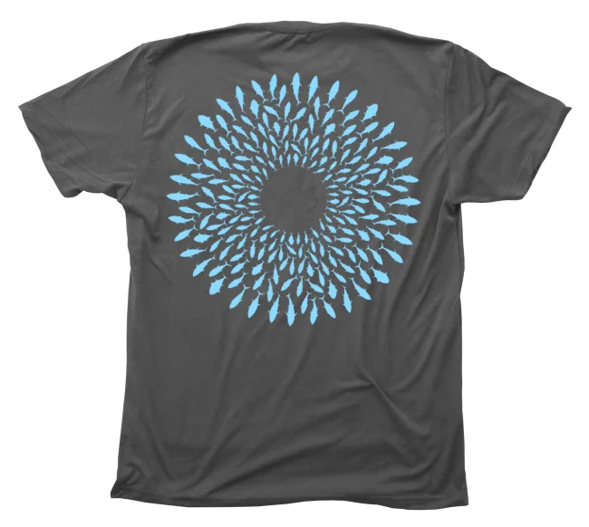 Tuna Mandala T-Shirt [Front or Back - Dark Grey]