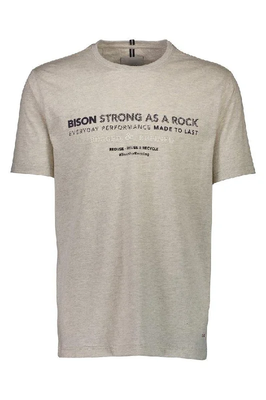 Bison Performance Tee - T-shirt m. tekst