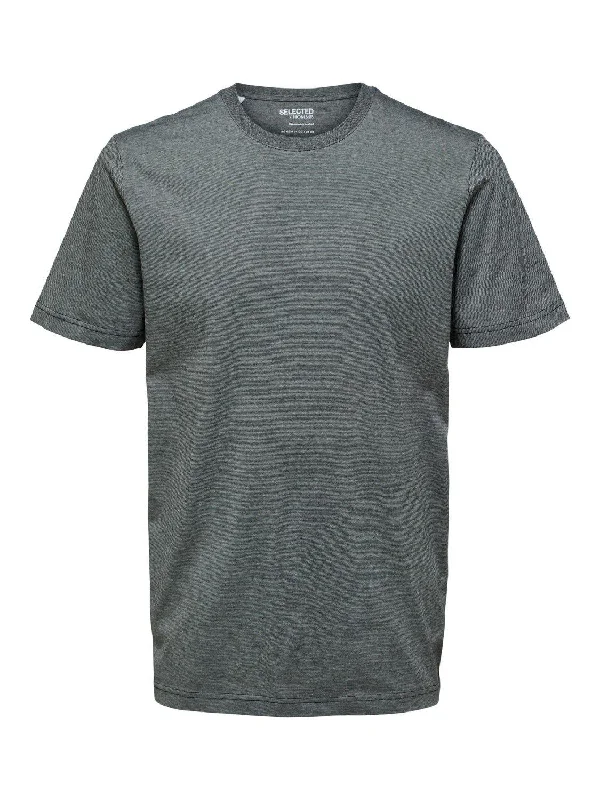 Selected Homme Norman 180  - Melange T-shirt i økologisk bomuld