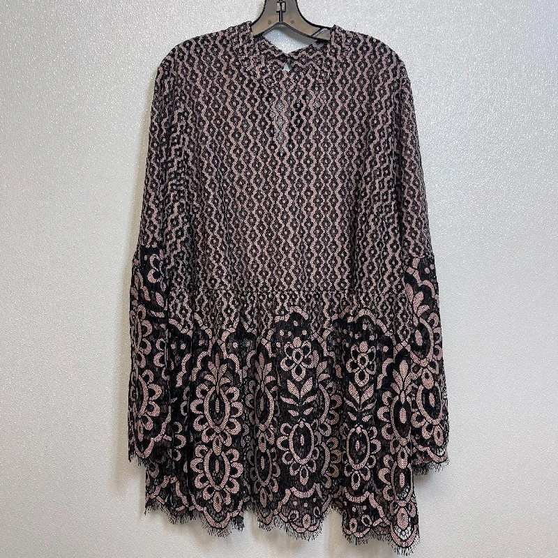 Blouse Long Sleeve By Lane Bryant O In Black, Size: 2x