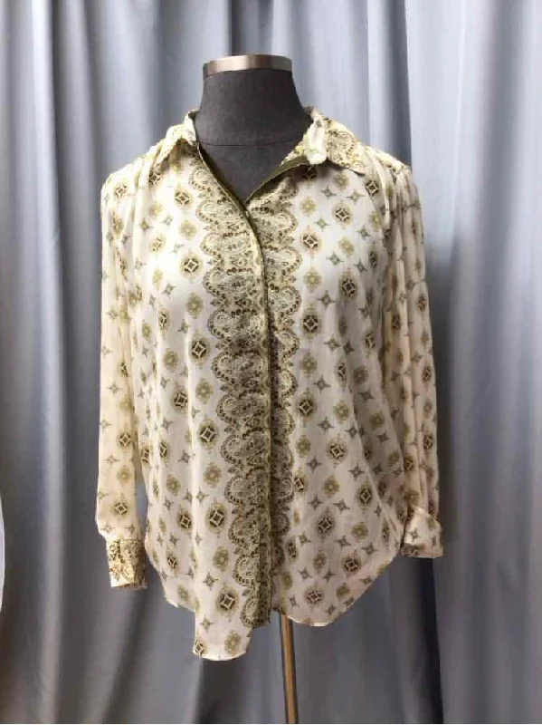 CHICOS SIZE 1 X Ladies BLOUSE