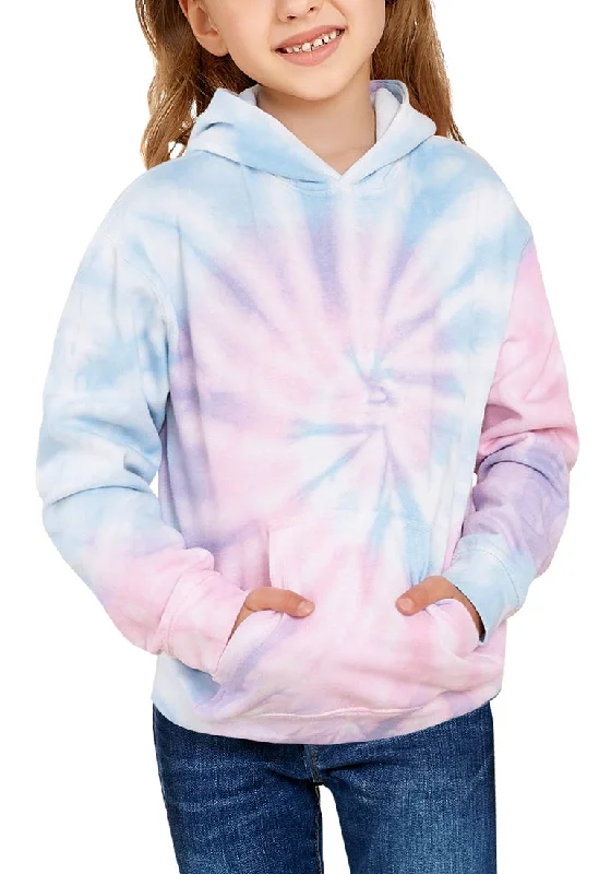 Girls Casual Tie Dye Sweatshirt Crewneck Long Sleeve Pullover Tops