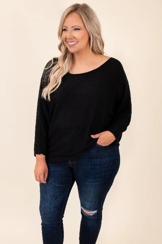 Have Your Way Sweater, Black