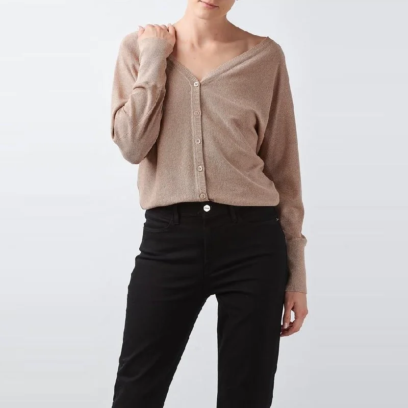 Jilly Lurex Cardigan (Rose)