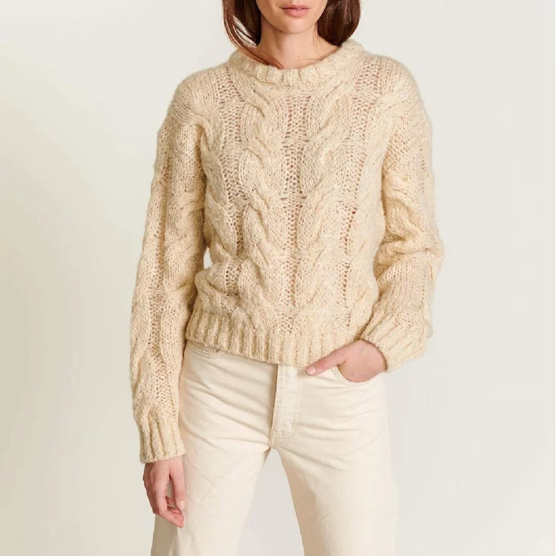 Nins Cable Knit Sweater (Shell)