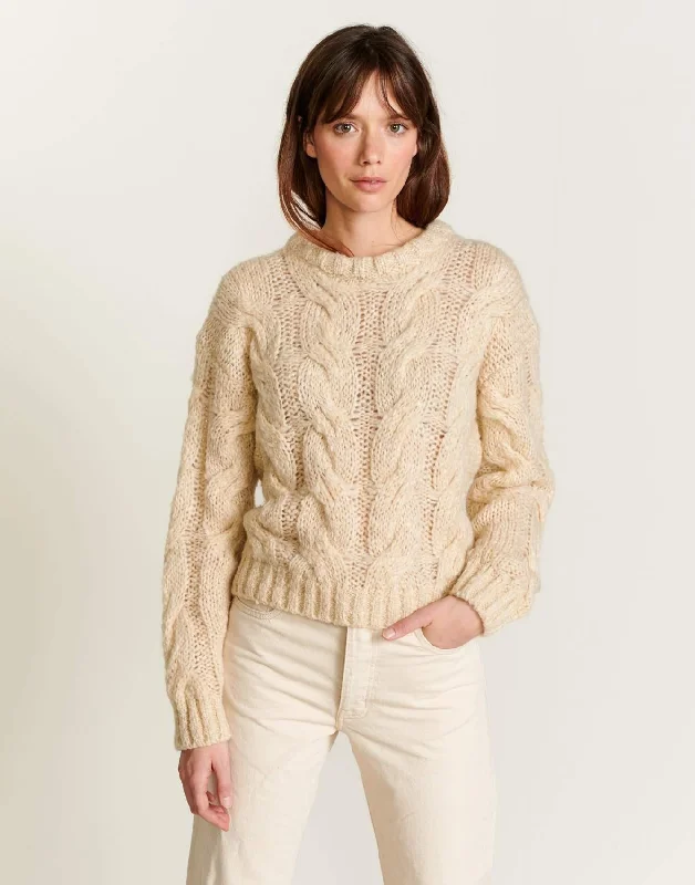 Nins Cable Knit Sweater (Shell)