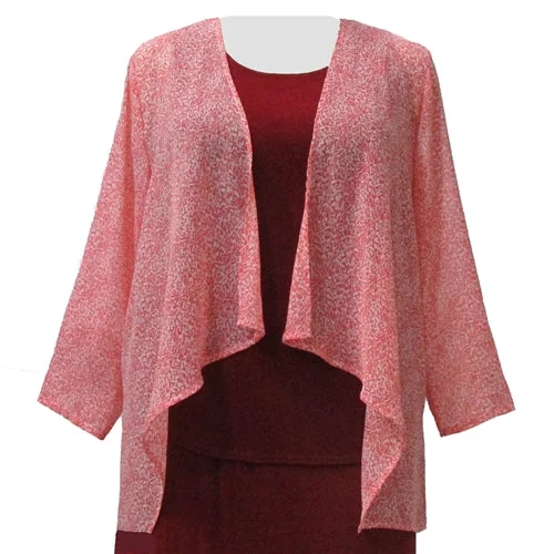 Peach Etchings Open Front Cardigan Women's Plus Size Cardigan