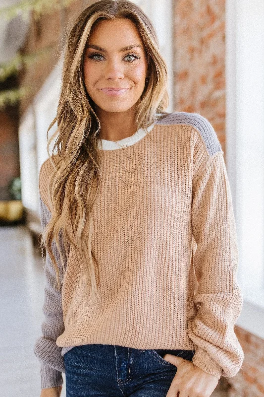 Sydney Color Block Chunky Sweater | S-XL