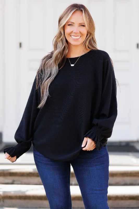 The Amanda Sweater, Black