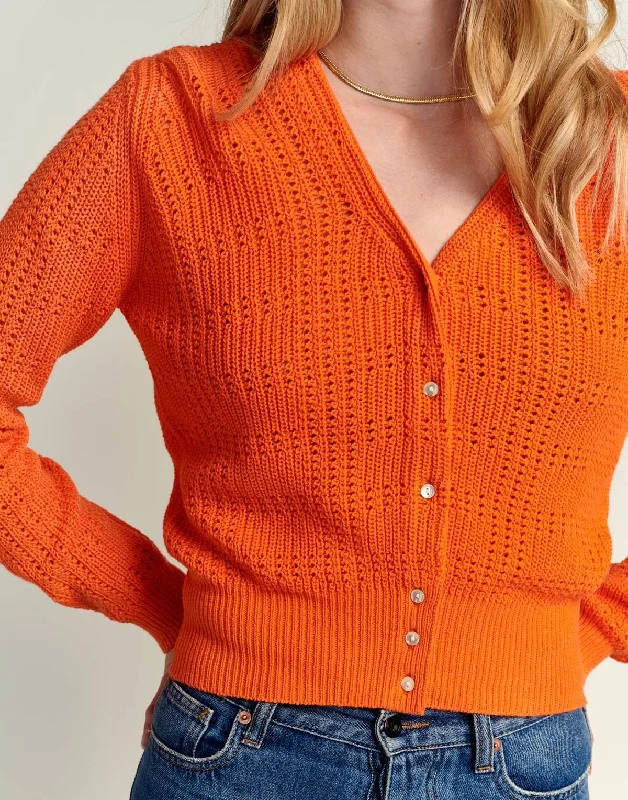 Uoss Knit Cardigan (Orange)