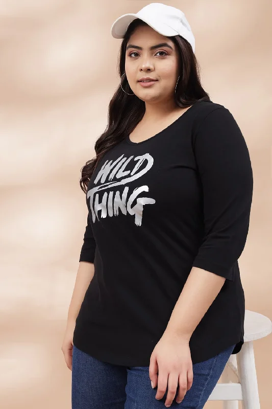 Wild Thing Black Tshirt