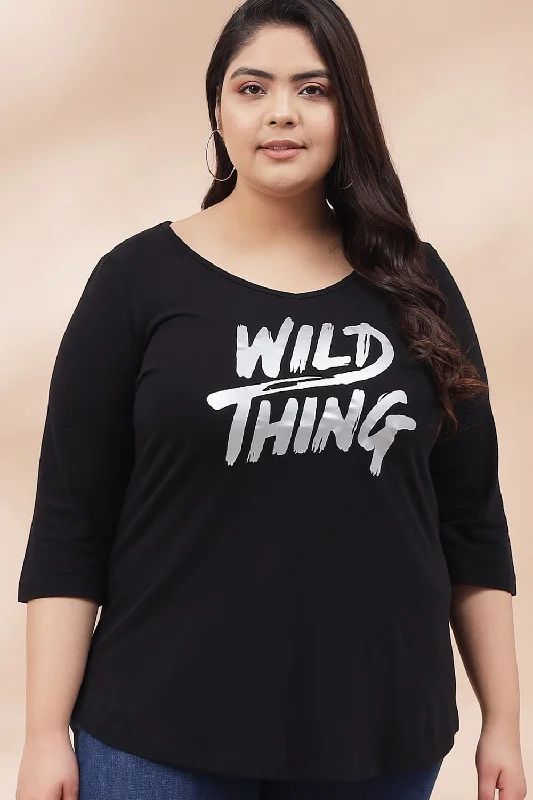 Wild Thing Black Tshirt