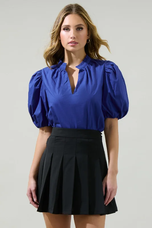 Damar Gretna Ruffle Top