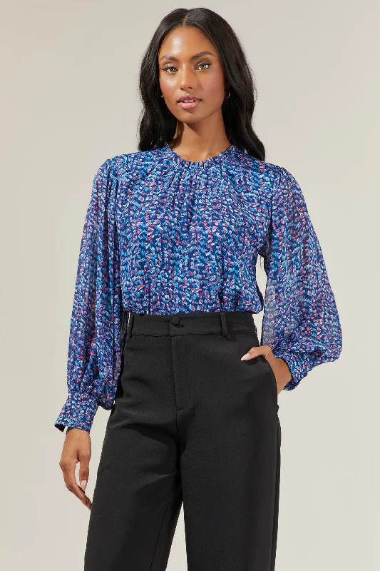 Lander Floral Balloon Sleeve Blouse