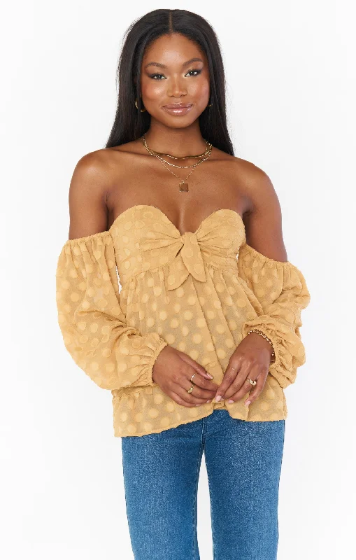 Nita Top ~ Gold Dot