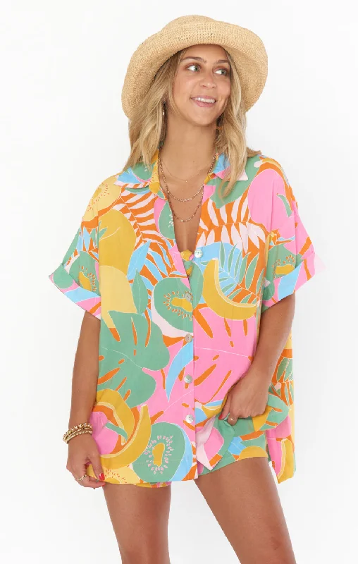 Parker Button Down ~ Tropical Fruit