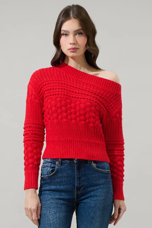 Redan Off the Shoulder Sweater Top